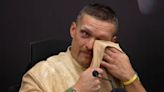 Oleksandr Usyk breaks into tears in press conference after beating Tyson Fury