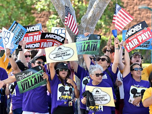 ‘Don’t Be The Villain, Disney’: Four Unions Vote To Strike Over Low Wages