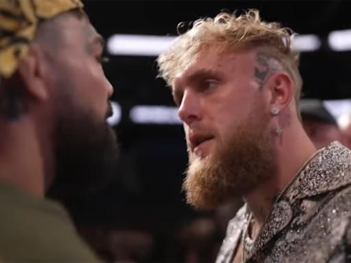 Video: Jake Paul, Mike Perry mouth off at each other during intense faceoff