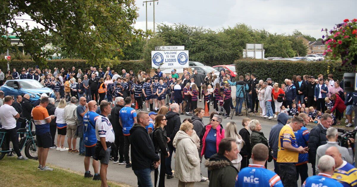 Rob Burrow's funeral sees hundreds line streets to bid farewell to rugby hero