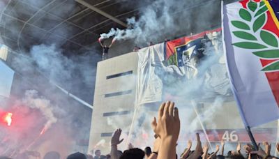 El Atlético recupera su antiguo escudo y la afición lo celebró con un fiestón