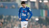 Everton midfielder James Garner ruled out for two months with back problem