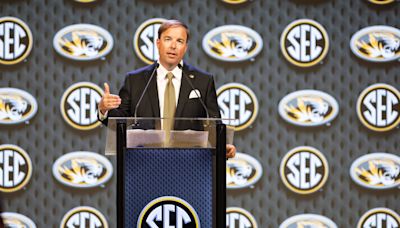 What Missouri coach Eliah Drinkwitz said at SEC Media Days about OU football, Cayden Green