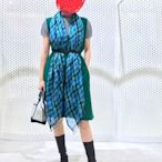 （全新正品）日本三宅一生 Issey Miyake 綠色緊密針織洋裝