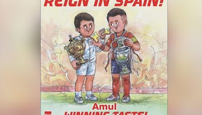 "Reign In Spain": Amul Celebrates Spain's Double Win At Euro 2024 With A Topical