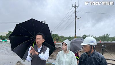 凱米強風豪雨！八掌溪沿岸傳災情 賴惠員、林俊憲急赴現場勘災