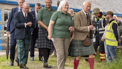 King Charles beams as he visits one of Scotland's national treasures