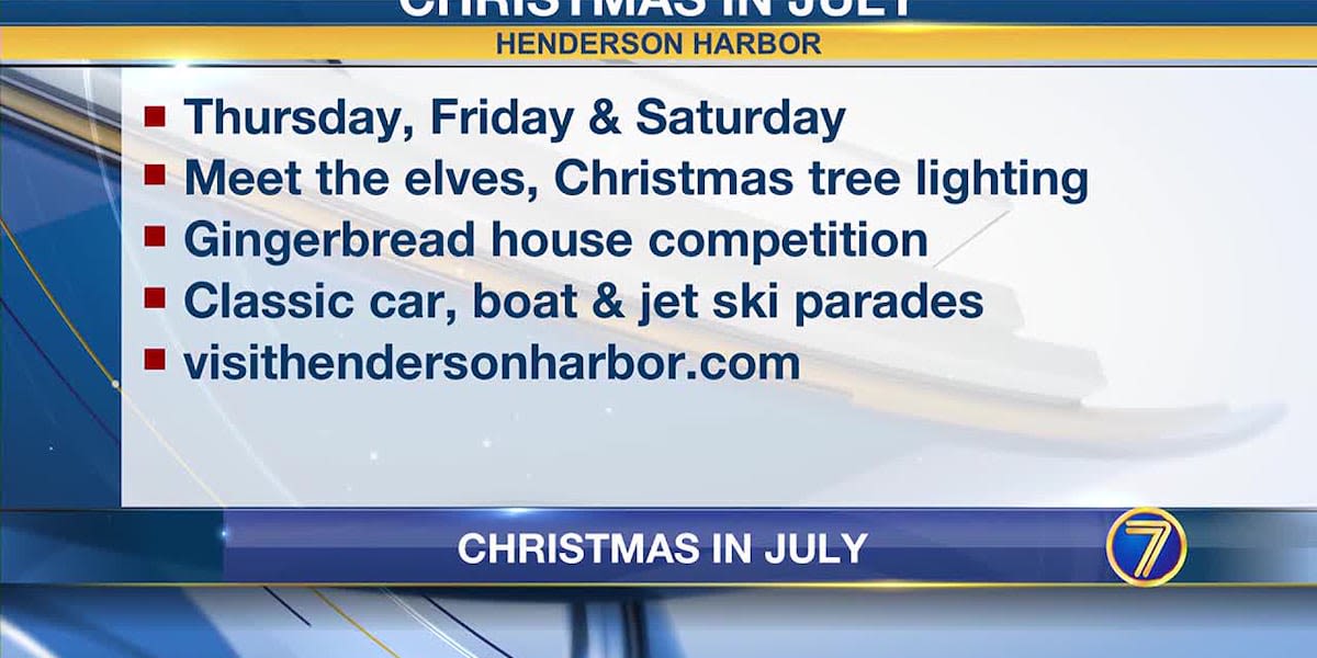 Henderson Harbor to celebrate Christmas in July