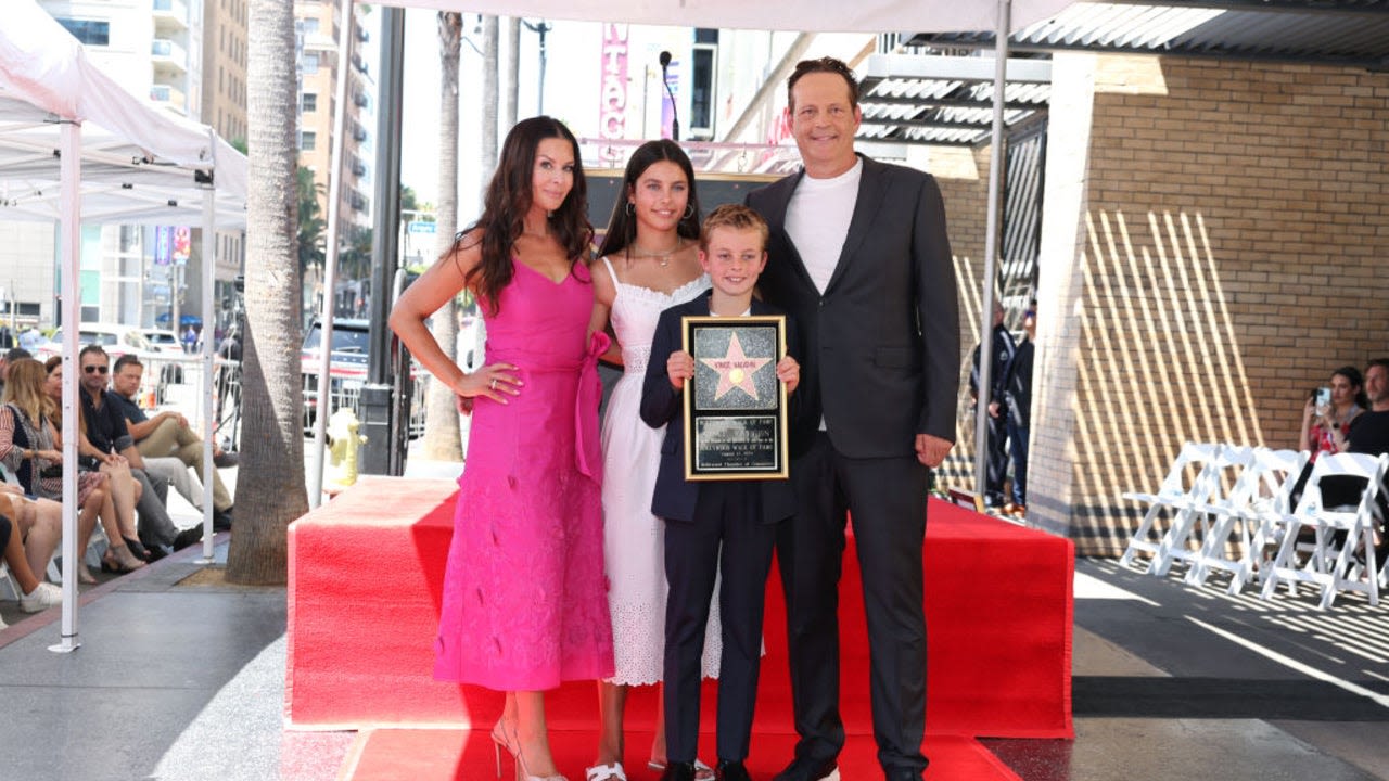 Vince Vaughn's Wife and Kids Support Him at Walk of Fame Ceremony