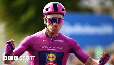 Giro d'Italia: Jonathan Milan wins stage 13 to claim hat-trick