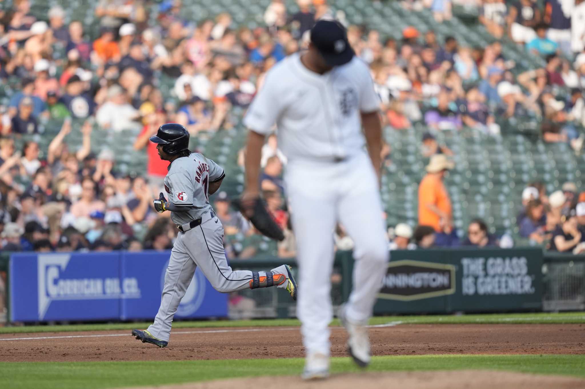 José Ramírez hits 2 homers to help AL-leading Guardians rout rebuilding Tigers 8-4