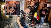 Inside Leverkusen's wild dressing room title party with Alonso drenched in beer