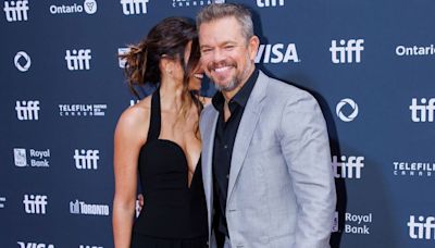 Matt Damon puts on loved-up red carpet display with wife Luciana Barroso at Unstoppable premiere