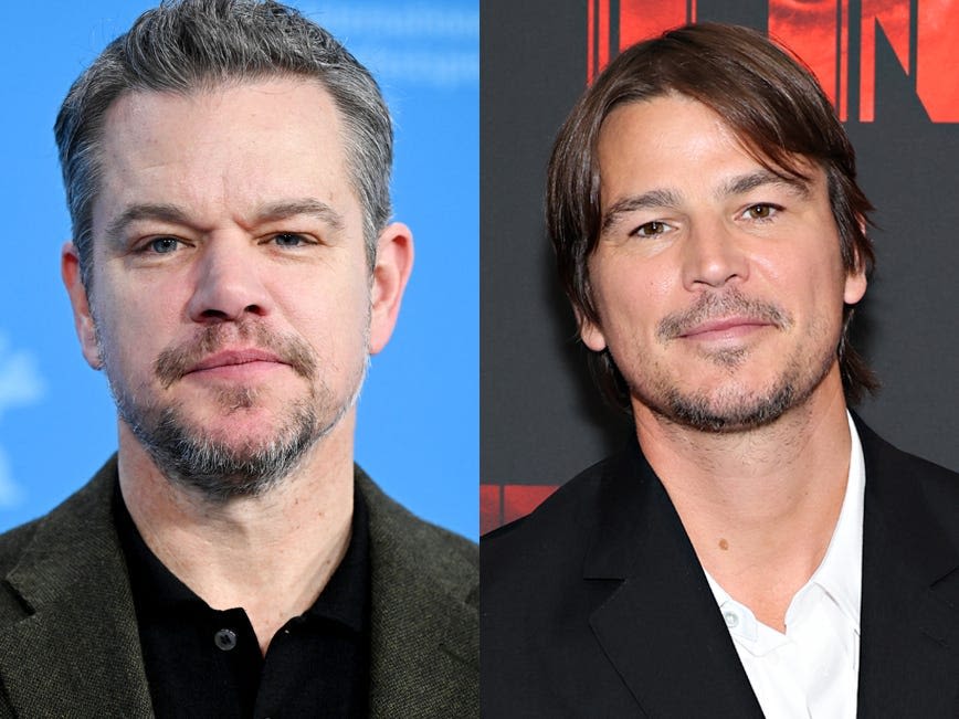 Matt Damon kept telling Josh Harnett he'd regret gaining 30 pounds for 'Oppenheimer:' 'You're never gonna get that off again'