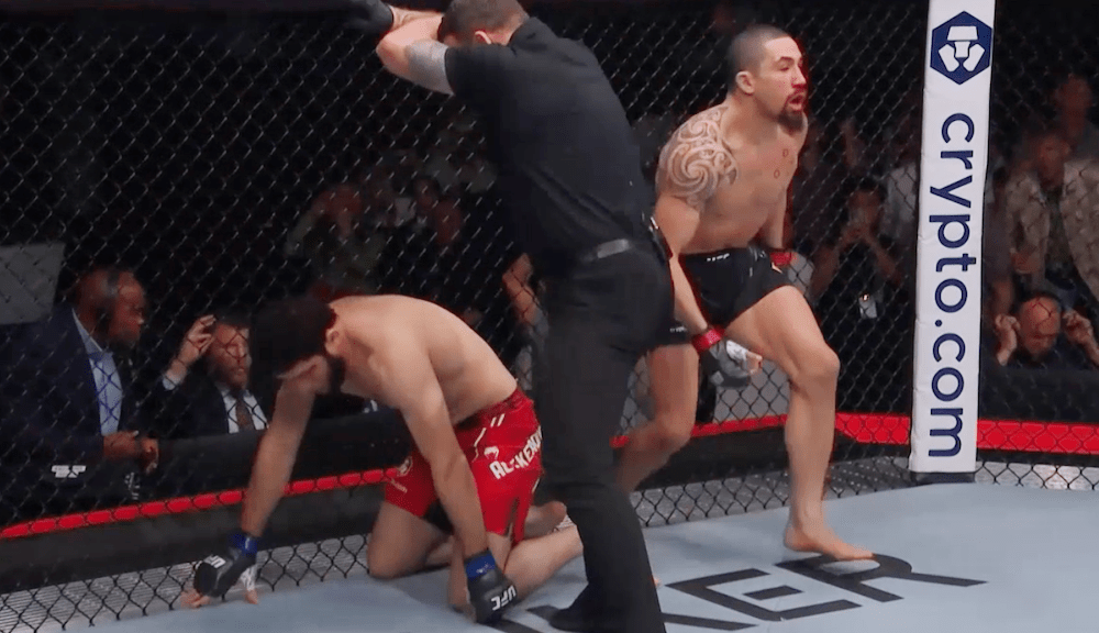 Social media reacts to Robert Whittaker's sick KO of Ikram Aliskerov at UFC on ABC 6