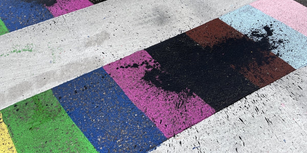 Police investigating claims rainbow crosswalk vandalized in Nashville