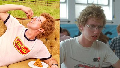 Jon Heder Recreates Napoleon Dynamite Tater Tots Scene 20 Years Later — but Now with ‘Tot-Protecting Pants’ (Exclusive)