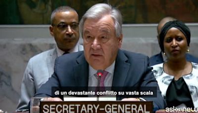 Guterres: «Medio Oriente "sull'orlo del baratro"»