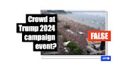Photo shows Copacabana Beach concert, not Trump rally