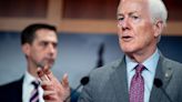 Tom Cotton speaks during a news conference on Capitol Hill on May 1, 2024, in Washington, D.C..