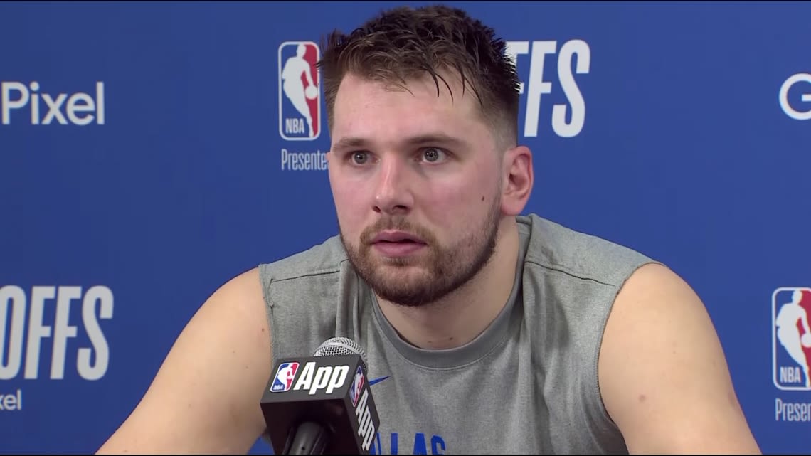 That was awkward: Luka Doncic press conference interrupted by bizarre audio in the background