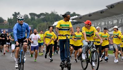 Hamilton, Vettel e Verstappen participam de homenagem a Senna em Ímola