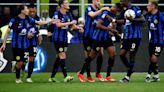 Late Dumfries header salvages 1-1 draw for champions Inter against Lazio