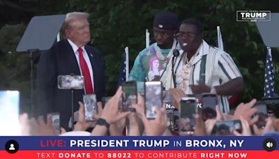 Brooklyn rappers accused of murder conspiracy join Donald Trump at Bronx rally