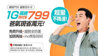 凱擘1G光纖上網799元、免費升級Mesh Wi-Fi 6 中嘉推25GPON寬頻網路方案