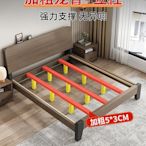 居家佳:實木床代簡約18米雙人床12經濟型房用兒童15米單人床架 自行安裝