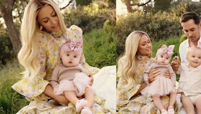 Paris Hilton introduces baby daughter in new family photos