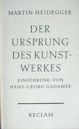 Der Ursprung des Kunstwerkes