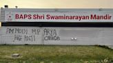 Hindu Temple Defaced In Canada With Comments Against PM Modi