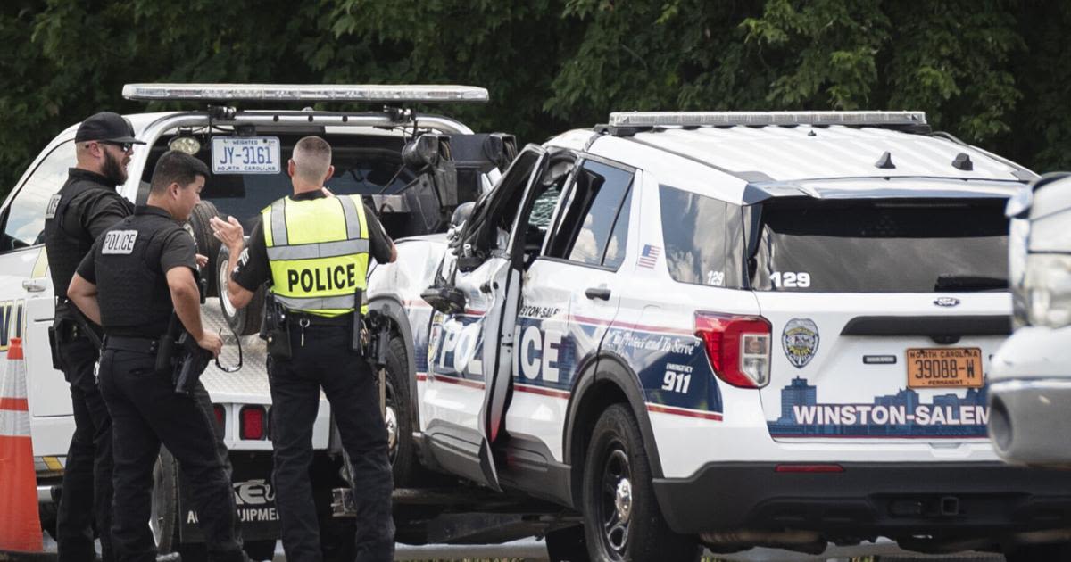 Winston-Salem police SUV involved in wreck on Silas Creek Parkway