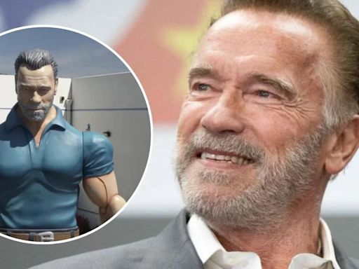 Arnold Schwarzenegger y su nuevo récord Guinness: el muñeco de acción más grande del mundo