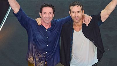 Ryan Reynolds and Hugh Jackman get soaked at Seoul Waterbomb Festival