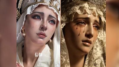 Polémico maquillaje imitando a la virgen María: "Se ha convertido en un icono de belleza y dolor, es fácil acceder a ella"