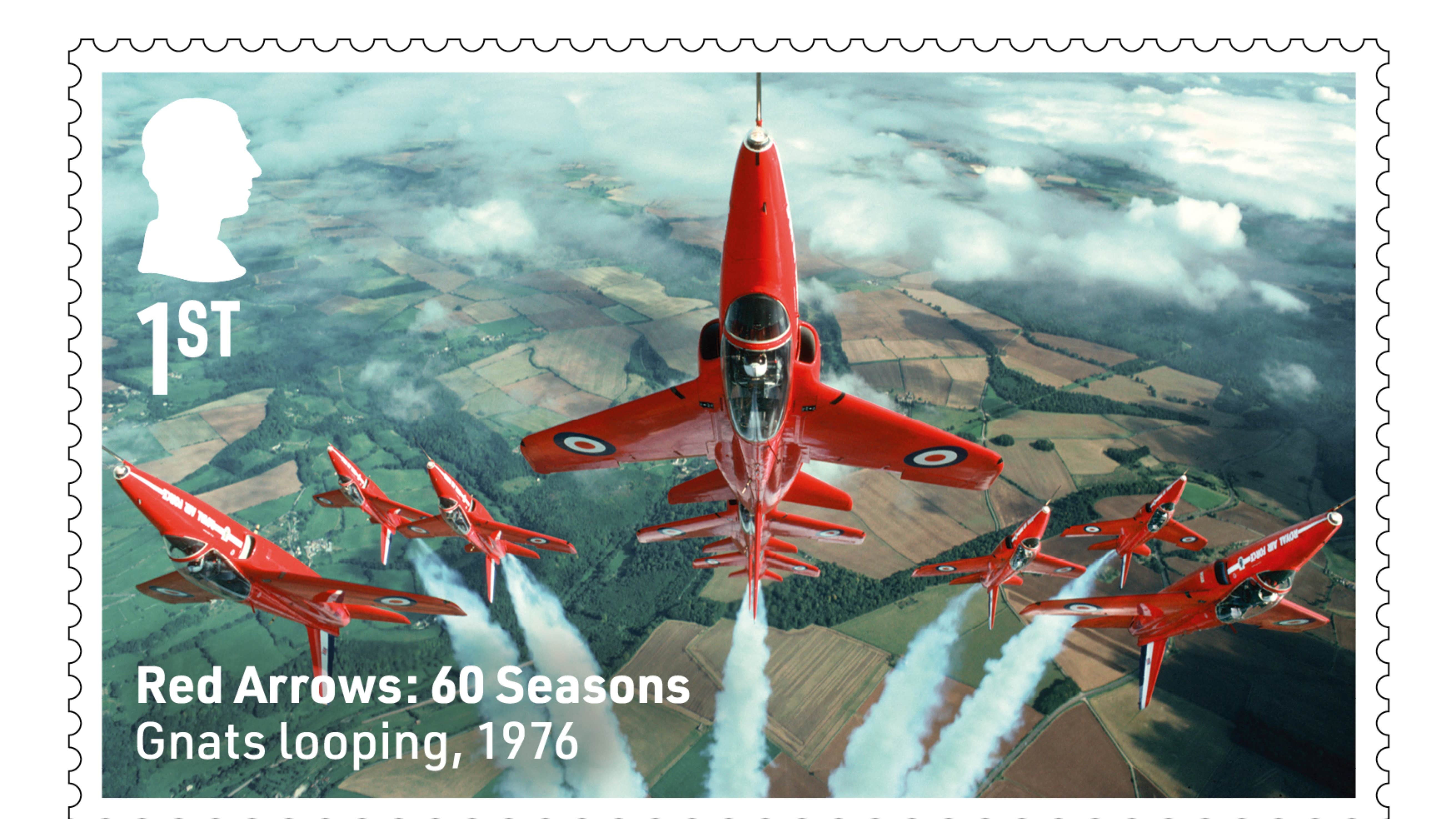 New stamps to mark 60th display season of the Red Arrows