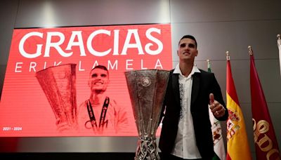 La emoción de Lamela en su adiós: "Fue un honor vestir la camiseta del Sevilla"