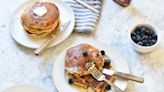 Fluffy Blueberry Cornmeal Pancakes Recipe