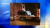 Male hospitalized after being shot, crashing car into house in Pittsburgh’s Knoxville neighborhood