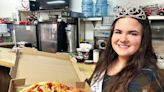 Dairy Princess Carlie Knott on the 'pizza trail' for October
