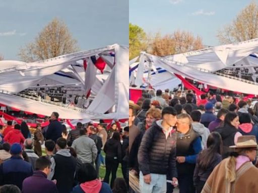 Impacto por caída de tarima en Fiesta de la Chilenidad de San Javier