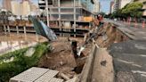 Lluvia, viento y granizo: un fuerte temporal en Córdoba provocó el derrumbe de una avenida