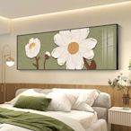 現貨熱銷-溫馨花卉臥室床頭裝飾畫奶油風房間掛畫肌理感北歐風客廳沙發壁畫