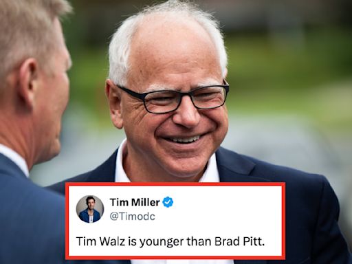 "He's 60" Is Trending After Kamala Harris Picked Tim Walz As Her VP Pick