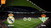 Real Madrid y Real Betis no encuentran el gol y se reparten los puntos 0-0