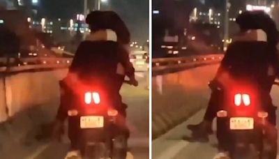 Bengaluru Man Seen Riding Bike With A Woman Sitting In His Lap, Booked
