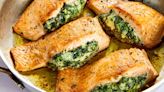 Creamed Spinach-Stuffed Salmon Takes Your Dinner From Basic To Legendary