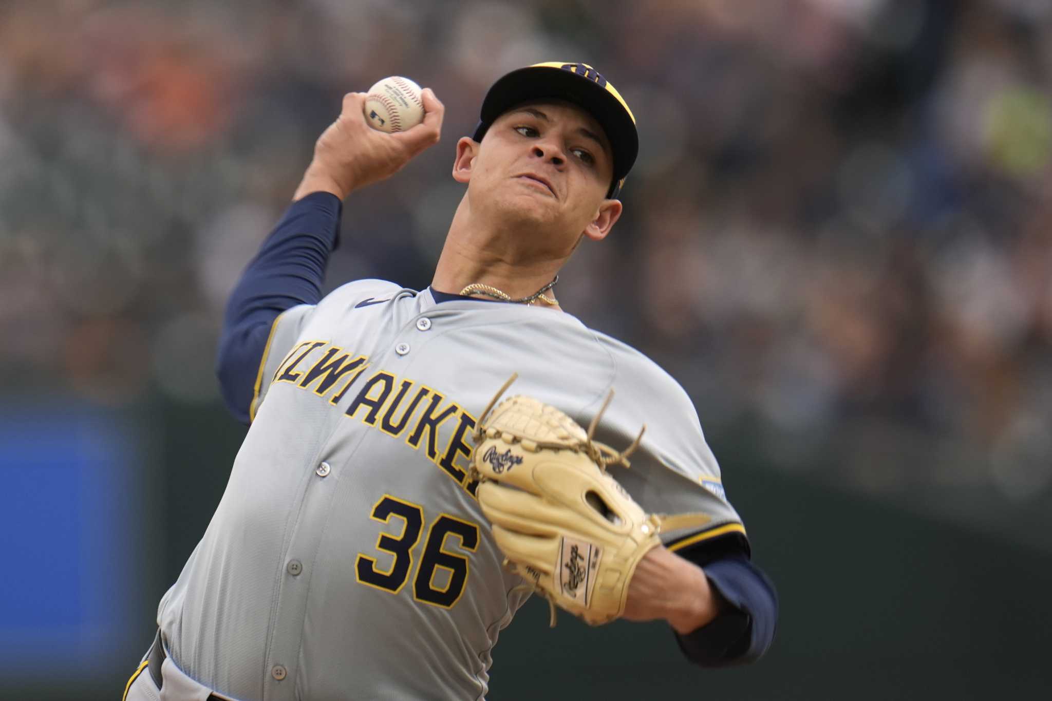 Tobias Myers shuts down Tigers' bats while Brewers break out of offensive slump in 10-0 win